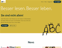 Tablet Screenshot of lesen.ch
